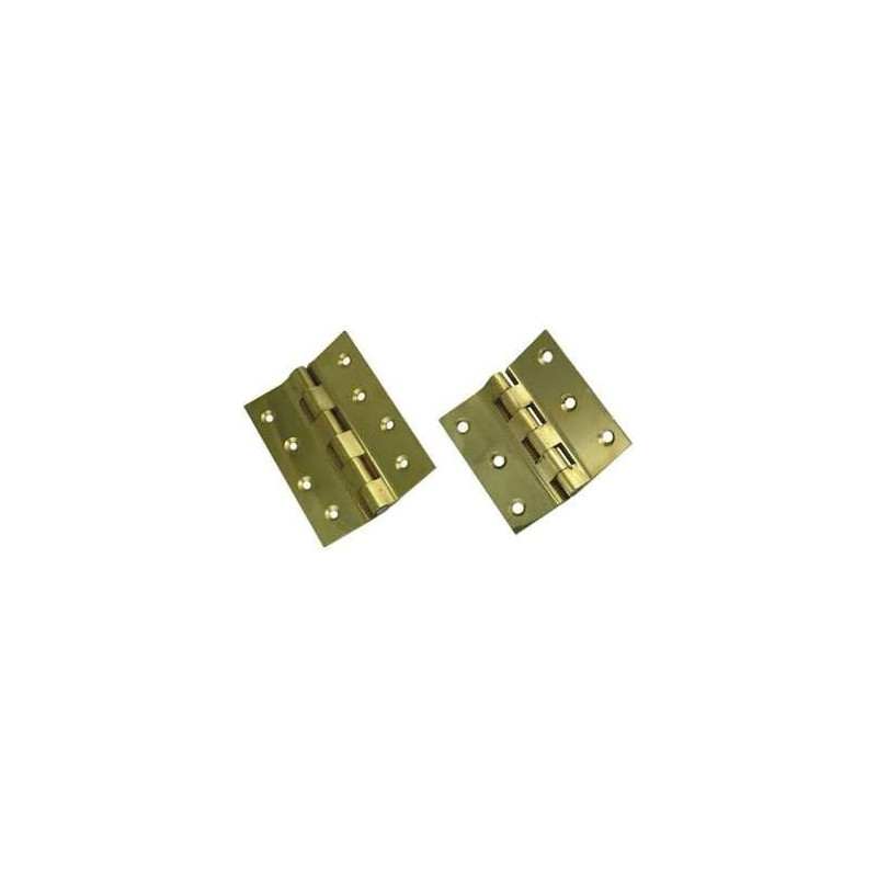 Abbasali 4X3X3Mm Door Hinges Heavy Duty Pack Of 2Pcs Gp Finish
