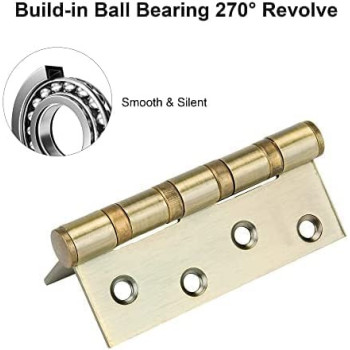 Abbasali 4X3X3Mm Door Hinges Heavy Duty Pack Of 2Pcs Gp Finish