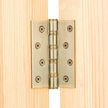 Abbasali 4X3X3Mm Door Hinges Heavy Duty Pack Of 2Pcs Gp Finish