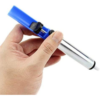 Metal Pump Sucker Solder Irons Remover Toolblue Silver