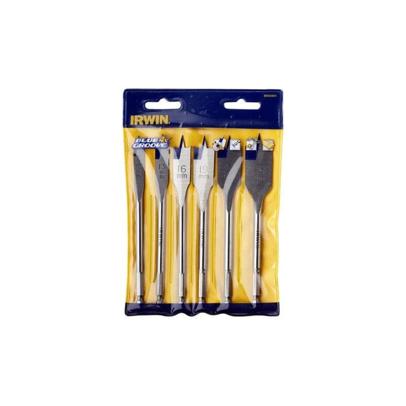 Irwin 10502826 Flat Drill Bit 6 Piece Set