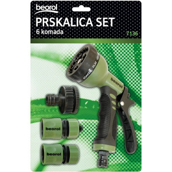 Beorol Garden 9 Working Mode Spray Gun With Adaptor And Connector Set