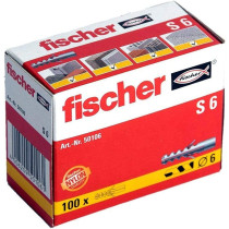Fischer Plug S 6 Nylon For Wall Screw Fixing