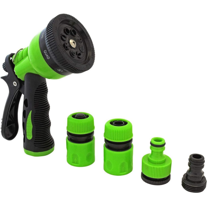 Garden Hose Nozzlehand Sprayerhigh Pressure Spray Gun With 8 Pattern Settings Wateringpistol Grip