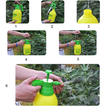 Zdylm Y Sprayer Bottle With Adjustable Nozzle Ergonomic Grip 2L