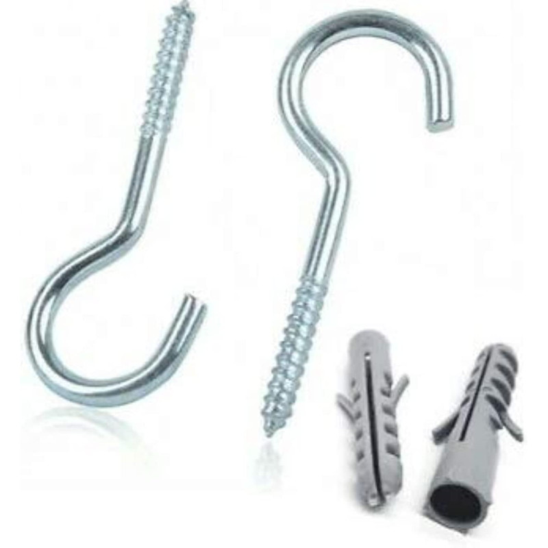 Screw Hook With Fisher Set Of 6Pcs