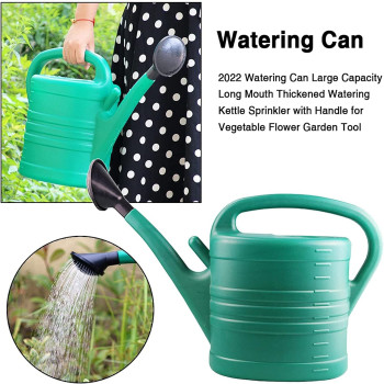 5L Plastic Watering Can For Gardening Essential Lightweight Watering Can With Long Spout 3 In 1 Detachable