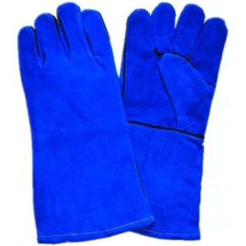 Generic Leather Welding Gloves Wear Tear And Heat Resistant Fire Proof Stitched Inner Lining Insulated Comfortable