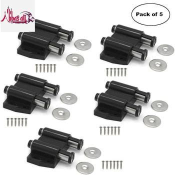 Abbasali Magnetic Door Catcher Cabinet Closet Catches With Ss Screws For Home Kitchen Bathroom Black Pack Of 5