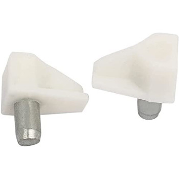 Canvasgt 20Pcs Shelf Supporter Shelf Support Bracket Steel Pin Peg Kitchen Cabinet Book Shelves Holder Brown Clear