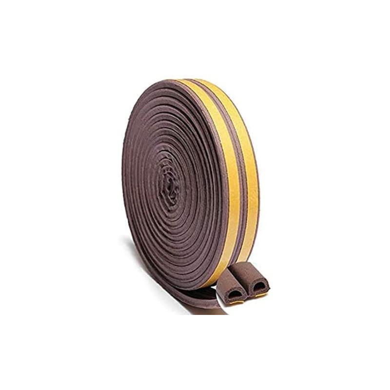 Abbasali Sealing Tape Self Adhesive 'D' Profile Brown 2 X 5Mtrs