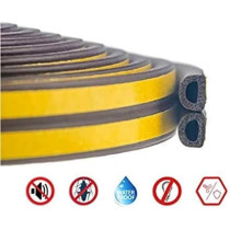 Abbasali Sealing Tape Self Adhesive 'D' Profile Brown 2 X 5Mtrs
