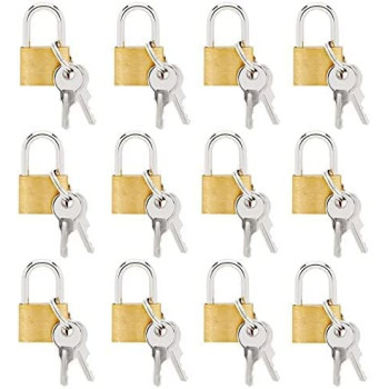 Abbasali Mini Luggage Padlocks 12 Pieces