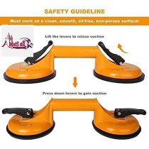 Abbasali Heavy Duty Suction Cup For Lifting And Moving Glass Floor Window Tile Granite And Doors 2 Pad