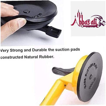 Abbasali Heavy Duty Suction Cup For Lifting And Moving Glass Floor Window Tile Granite And Doors 2 Pad