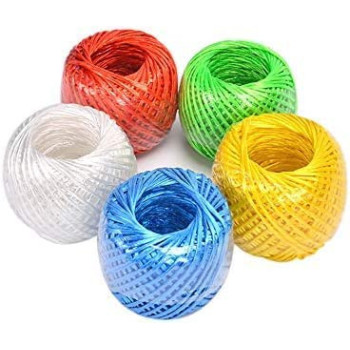 Abbasali 5 Pcs Polypropylene Twine Household Bundled Decorative Wear Resistant Plastic Ropepp Tying Rope Used