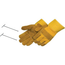 Abbasali Leather Simple Removal Manhole Open 2 Nos Lifting Keys With Glovesset Of 2 Yellow