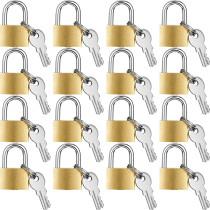 Abbasali Mini Padlock Small Padlock Brass Finish Locks With 3 Keys For Luggage Lock Backpack6 Pcs