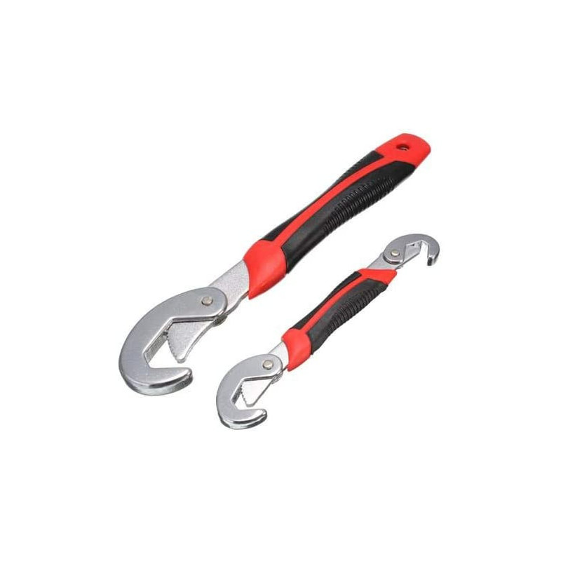 2Pcs Multi Function Adjustable Wrench Universal Wrench Adjustable Tool Sets Snap And Grip