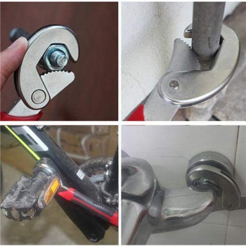 2Pcs Multi Function Adjustable Wrench Universal Wrench Adjustable Tool Sets Snap And Grip