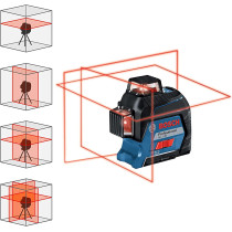 Bosch Professional Laser Level Gll 3 80 Red Laser Interior Working Range Up To 30M 4X Battery Aa In Carrying Case