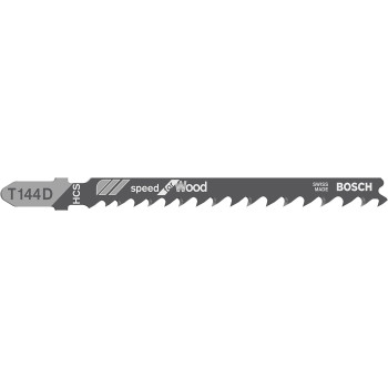 Bosch Pack Of 5 T144D Wood Jigsaw Blades2608630040