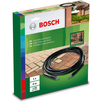 Bosch Home And Garden High Pressure Hose6M Aquatak High Pressure Washer Accessory F016800360 Black