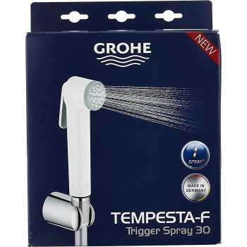 Grohe Bathroom Fixtures Trigger Spray Shattaf With Wall Holdertempesta F Collection 27812Il1