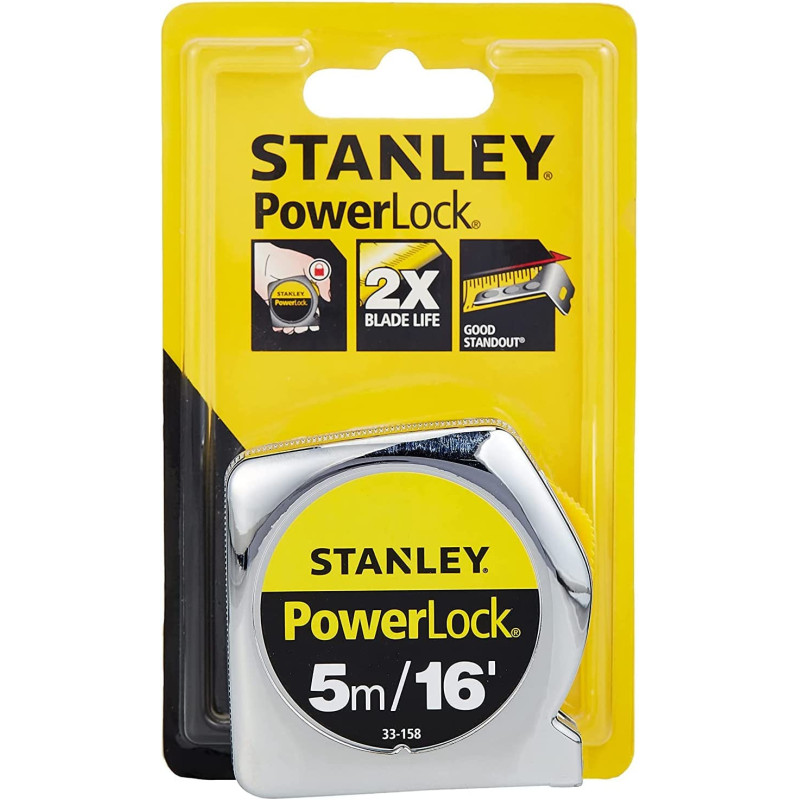 Stanleypower Locktape Measure5M 16 Inch 4715898200048