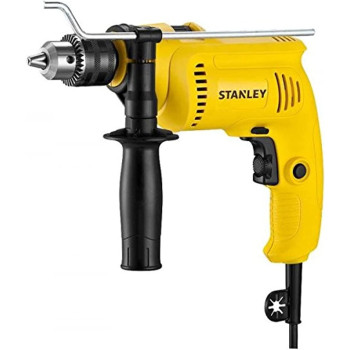 Stanley 13Mm Impact Drill For Drilling Concreate Metal Wood600W Metal Chuck Yellow Black Sdh600 B5