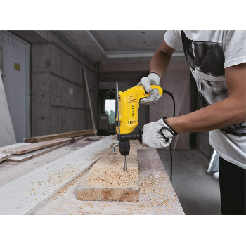 Stanley 13Mm Impact Drill For Drilling Concreate Metal Wood600W Metal Chuck Yellow Black Sdh600 B5
