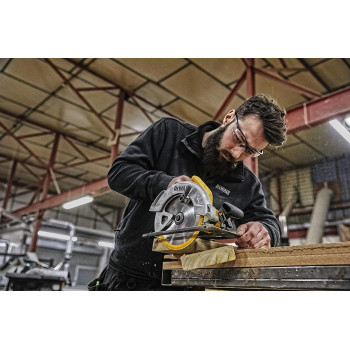 Dewalt Compact Circular Saw 1350W 184Mm 5500 Rpm For Wood Cutting Yellow Blackdwe560 B5 3 Years Warranty