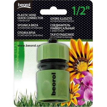 Beorol Garden Plastic Hose Quick Connector With Water Stop