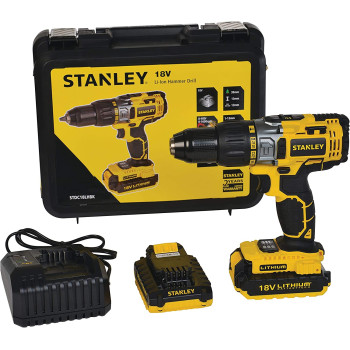 Stanley Power Toolcordless 18V Li Lon Hammer Drillstdc18Lhbk B5
