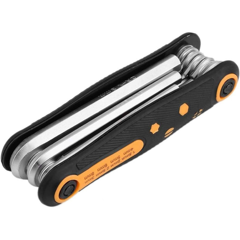 8 In 1 Portable Folding Hex Allen Key Wrench Set