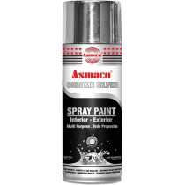 Asmaco Spray Paint Chrome Silversilver Glossy400Ml