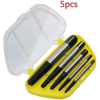 Screw Extractor Drill Guide Set Speed Out Core Removing Bolt Stud 5 Pieces