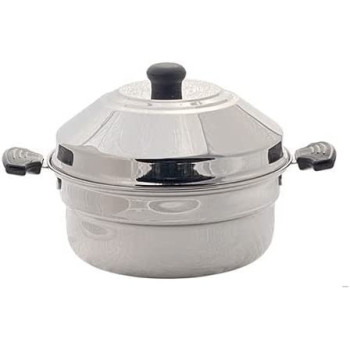 Taj 2 Rack Stainless Steel Steamer Pot