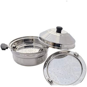 Taj 2 Rack Stainless Steel Steamer Pot
