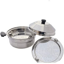 Taj 2 Rack Stainless Steel Steamer Pot