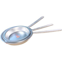 Taj 3 Pieces Aluminium Fry Pan With Cast Aluminium Handle Set Silver 25Cm
