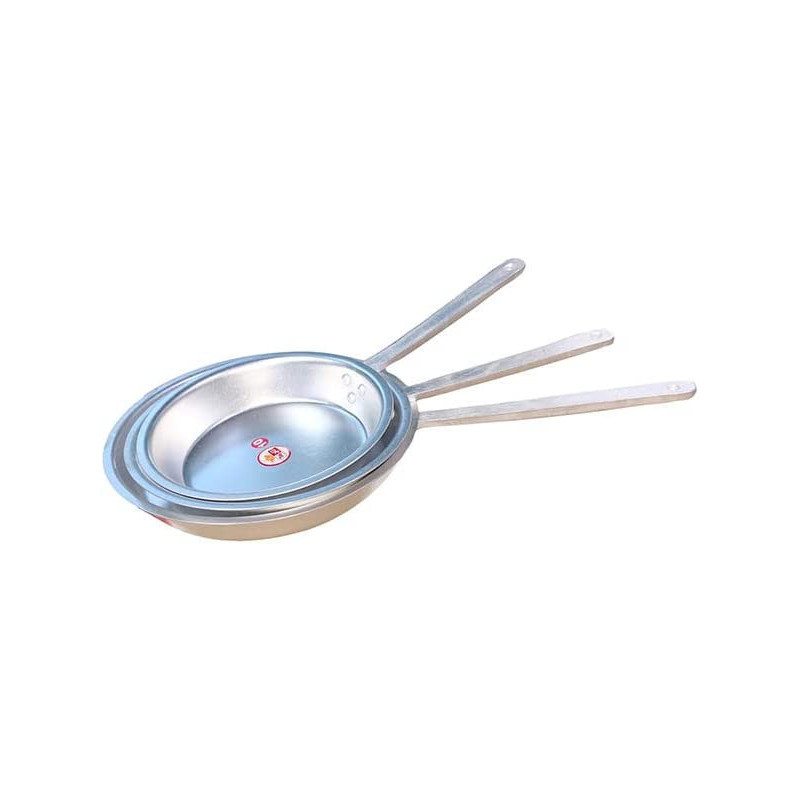 Taj 3 Pieces Aluminium Fry Pan With Cast Aluminium Handle Set Silver 25Cm