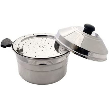 Taj 3 Rack Stainless Steel Steamer Pot