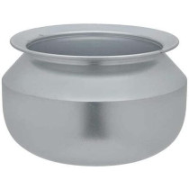Taj 6 Liter Aluminium Curry Chatti Silver 23Cm