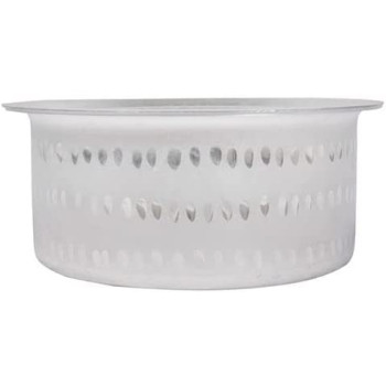 Taj Aluminium Hammered Tope Cooking Pot With Lid Silver 8.2L