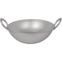 Taj Aluminium Kadai Silver 25Centimeter