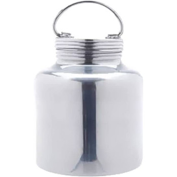 Taj Aluminium Screw Barni With Lid Silver 18Inch