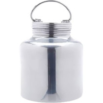 Taj Aluminium Screw Barni With Lid Silver 18Inch