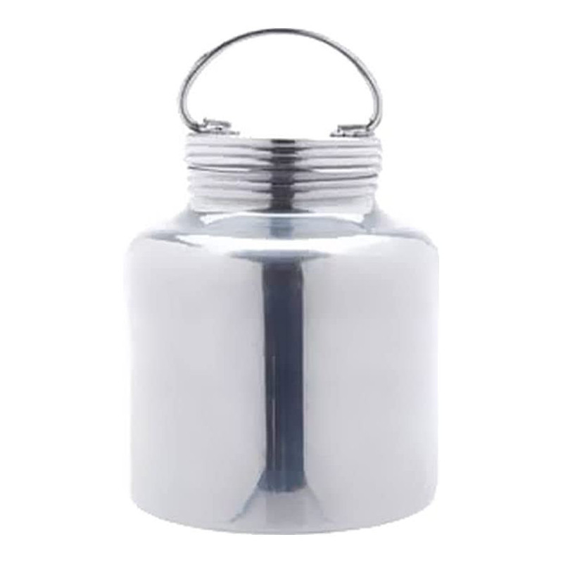 Taj Aluminium Screw Barni With Lid Silver 18Inch