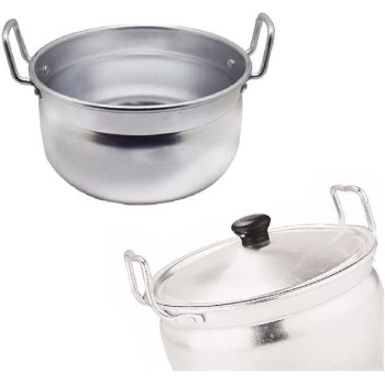 Taj Aluminium Stew Pan With Lid Silver 18X10Cm